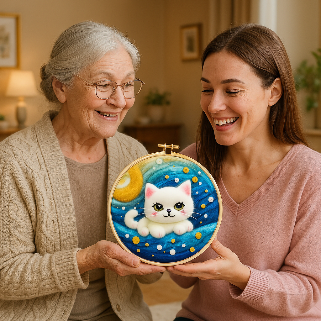 Комплект за рисуване с вълна (felting)